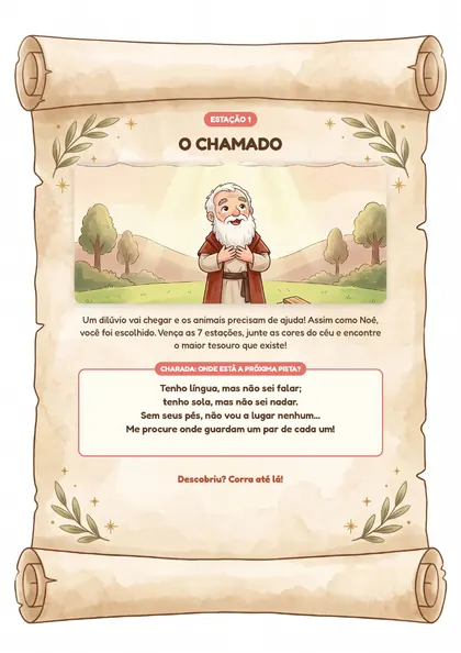 7 pistas-pergaminho ilustradas